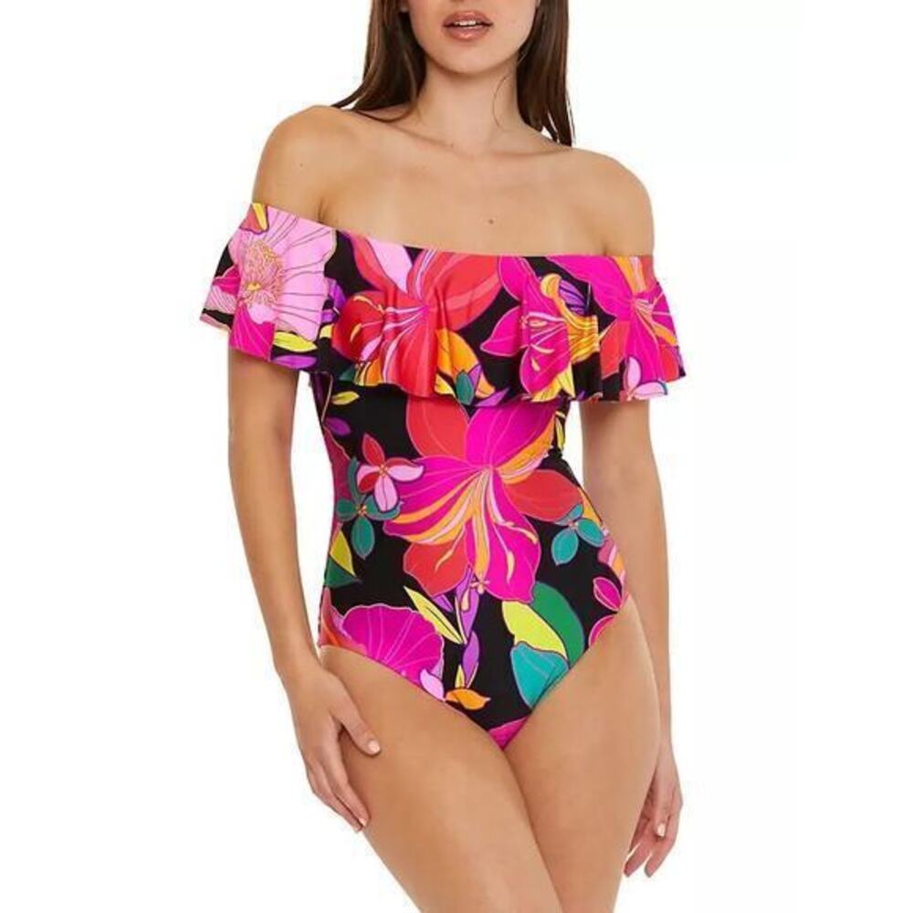 Trina Turk Solar Floral One-Piece Swimsuit nwt size 6